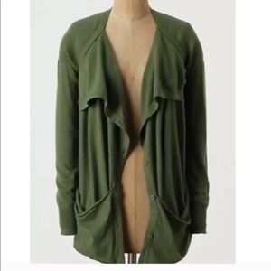 Anthropologie Cashmere Blend Cardigan Sweater Top